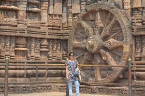 Photo from our visit to Konark on the previous day.