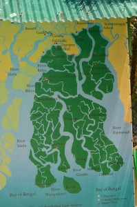 A map of the Sunderbans